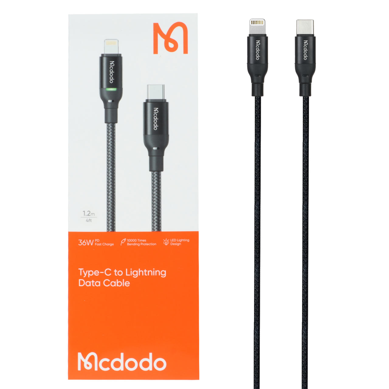 کابل شارژ PD و فست 1 2 متری Mcdodo Type C to Lightning مدل CA 2720