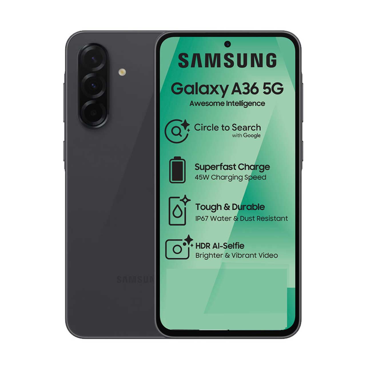 گوشی موبایل Samsung مدل Galaxy A36 5G (RAM 8) ظرفیت 128GB - مشکی (ویتنام)