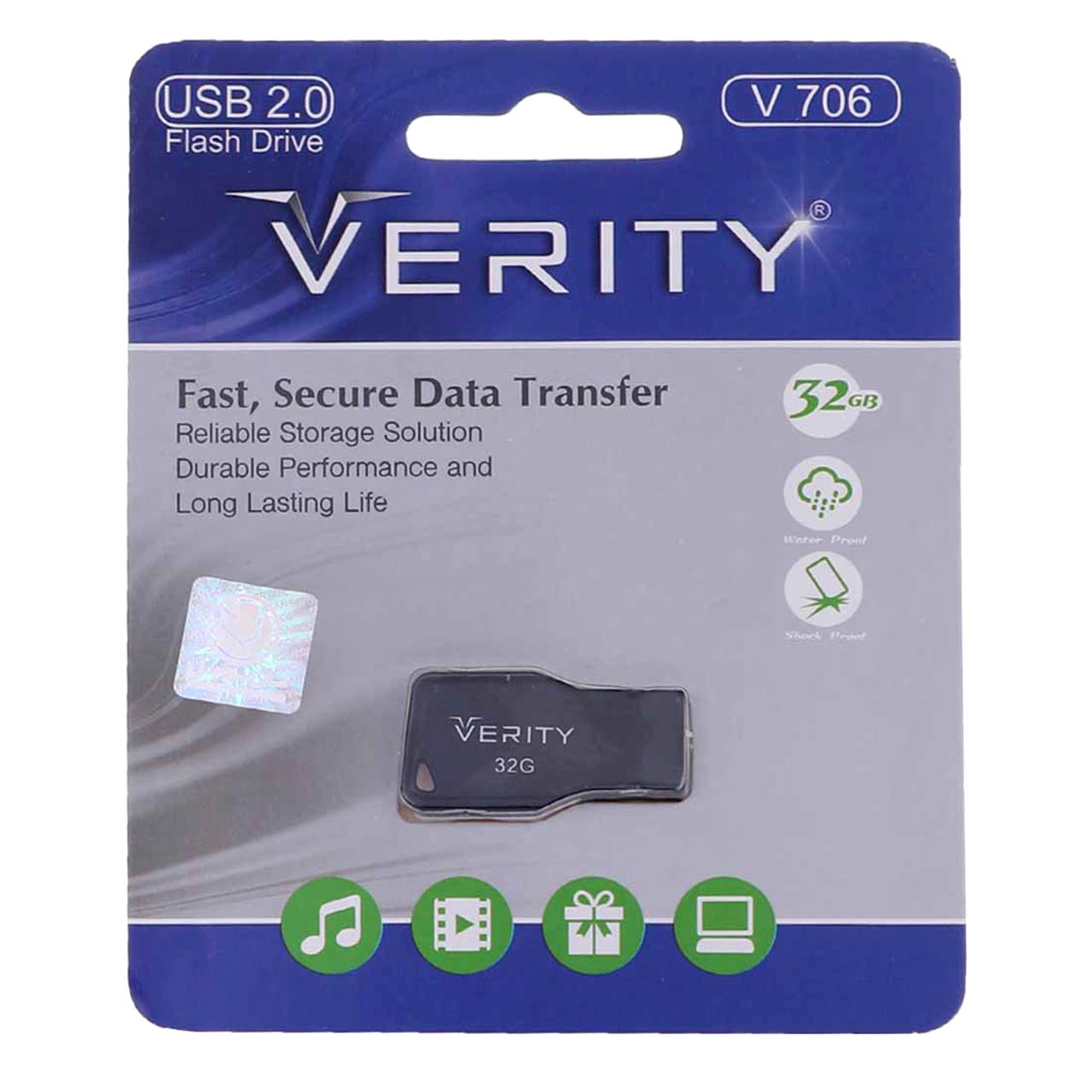 Verity V706 USB2.0 Flash Memory-32GB-(گارانتی آسان سرویس) مشکی ...