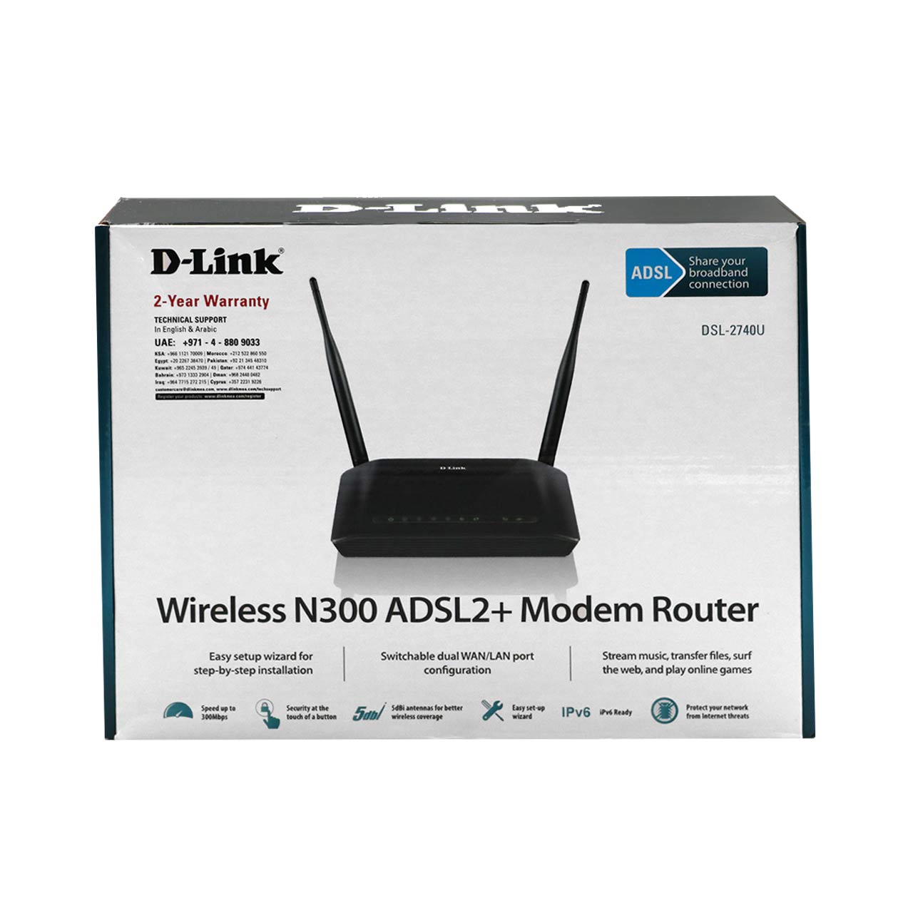 D-link DSL-2740U Wireless N300 ADSL2+ Modem Router مودم - فروشگاه - پنل ...