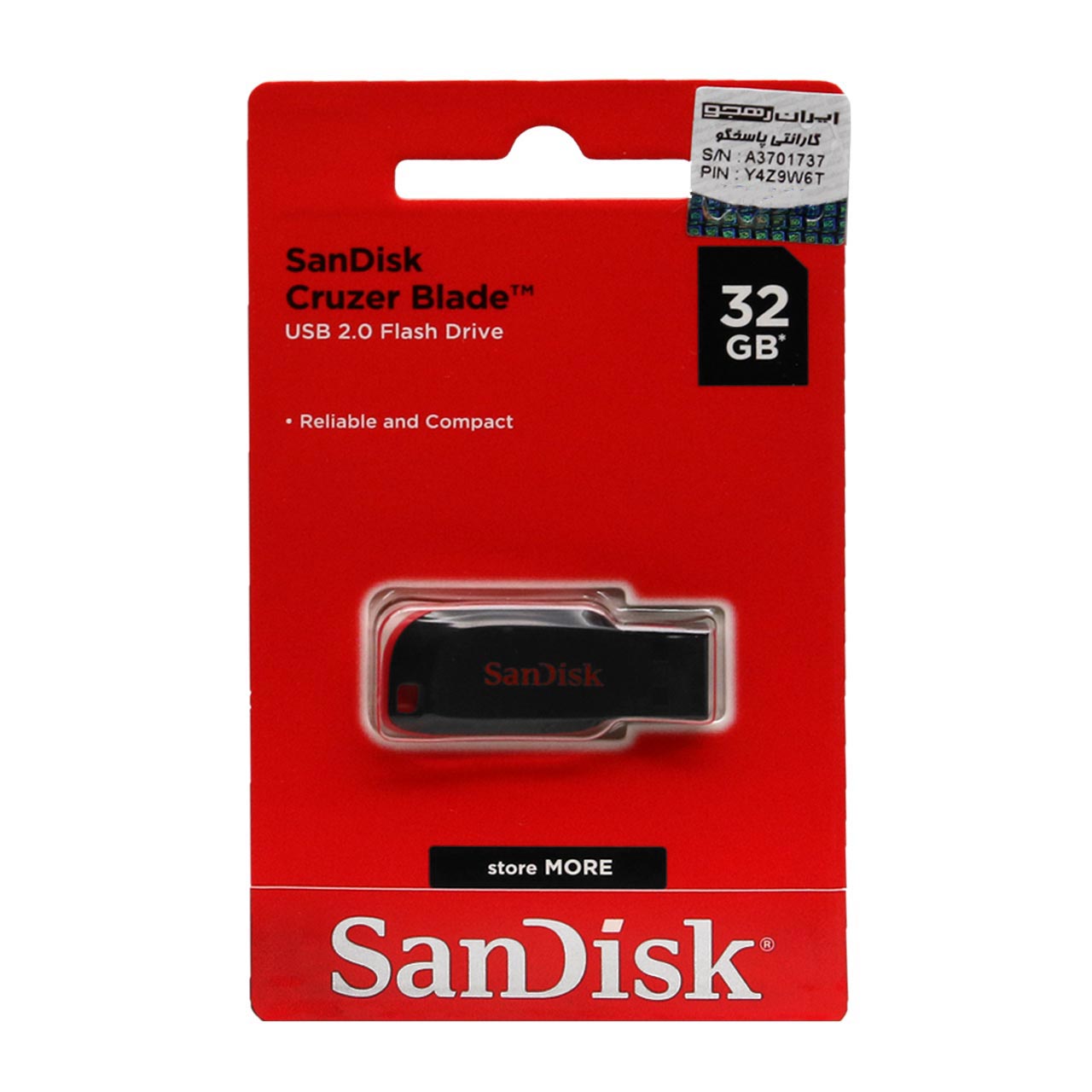 Sandisk cruzer blade usb2 0 flash memory 32gb 3 