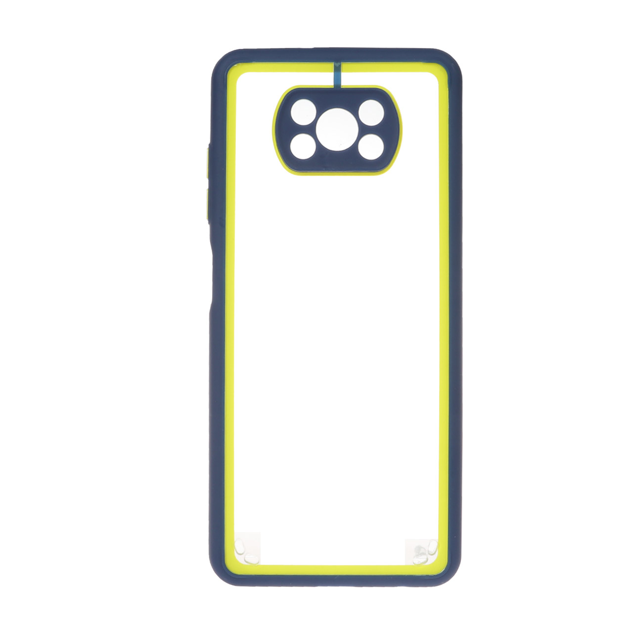 قاب دور رنگ پشت شفاف محافظ لنزدار Xiaomi Poco X3 X3 Nfc سرمه ای Ch فروشگاه پنل 5102
