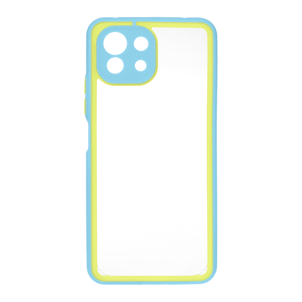 قاب دور رنگ پشت شفاف محافظ لنزدار Xiaomi 11 Lite آبی Ch فروشگاه پنل فروشگاهی Eways 4316