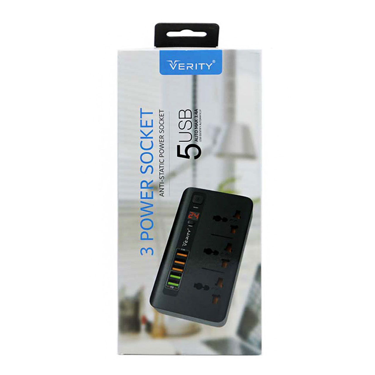شارژر و چندراهی برق Verity مدل PS3111 - مشکی - فروشگاه - پنل فروشگاهی eways