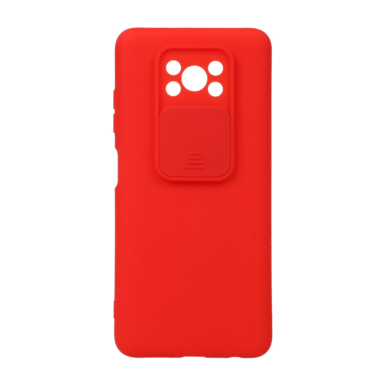 قاب کشویی سیلیکونی محافظ لنزدار Xiaomi Poco X3 X3 Pro X3 Nfc قرمز فروشگاه پنل فروشگاهی 7050