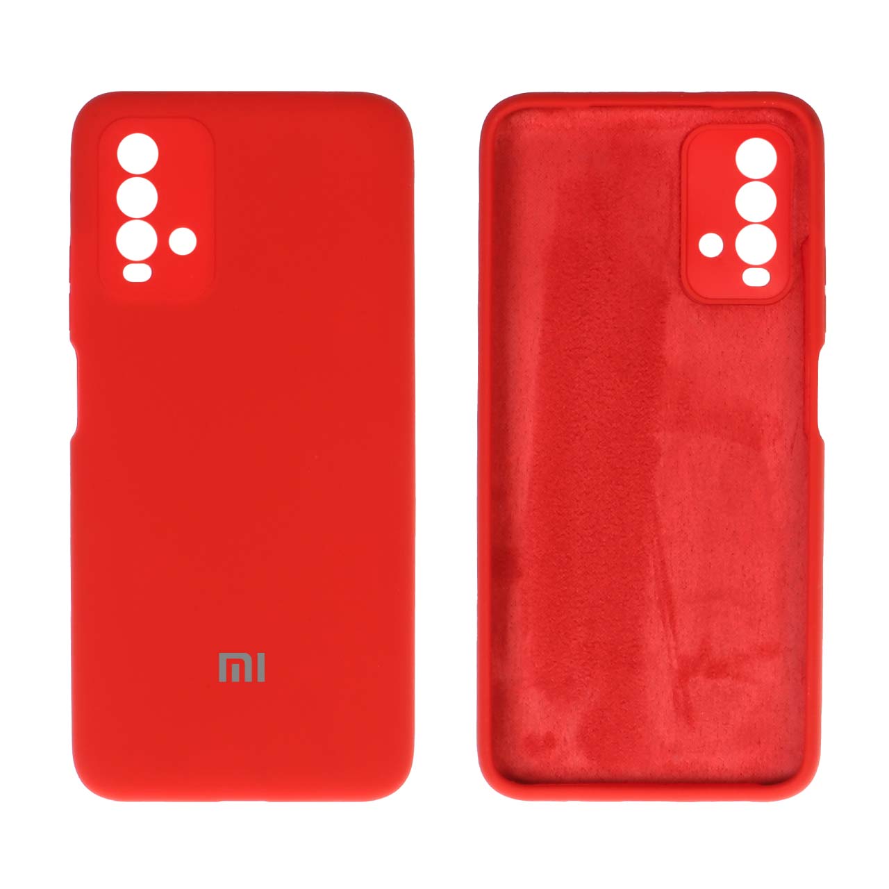 قاب سیلیکونی پاک کنی محافظ لنزدار Xiaomi Redmi 9T - قرمز (پک دار ...