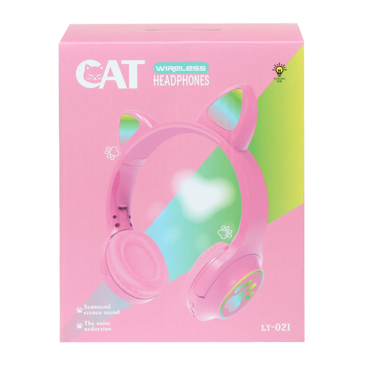 هدفون بی سیم طرح گربه مدل LY-021 - طوسی - فروشگاه - پنل فروشگاهی eways