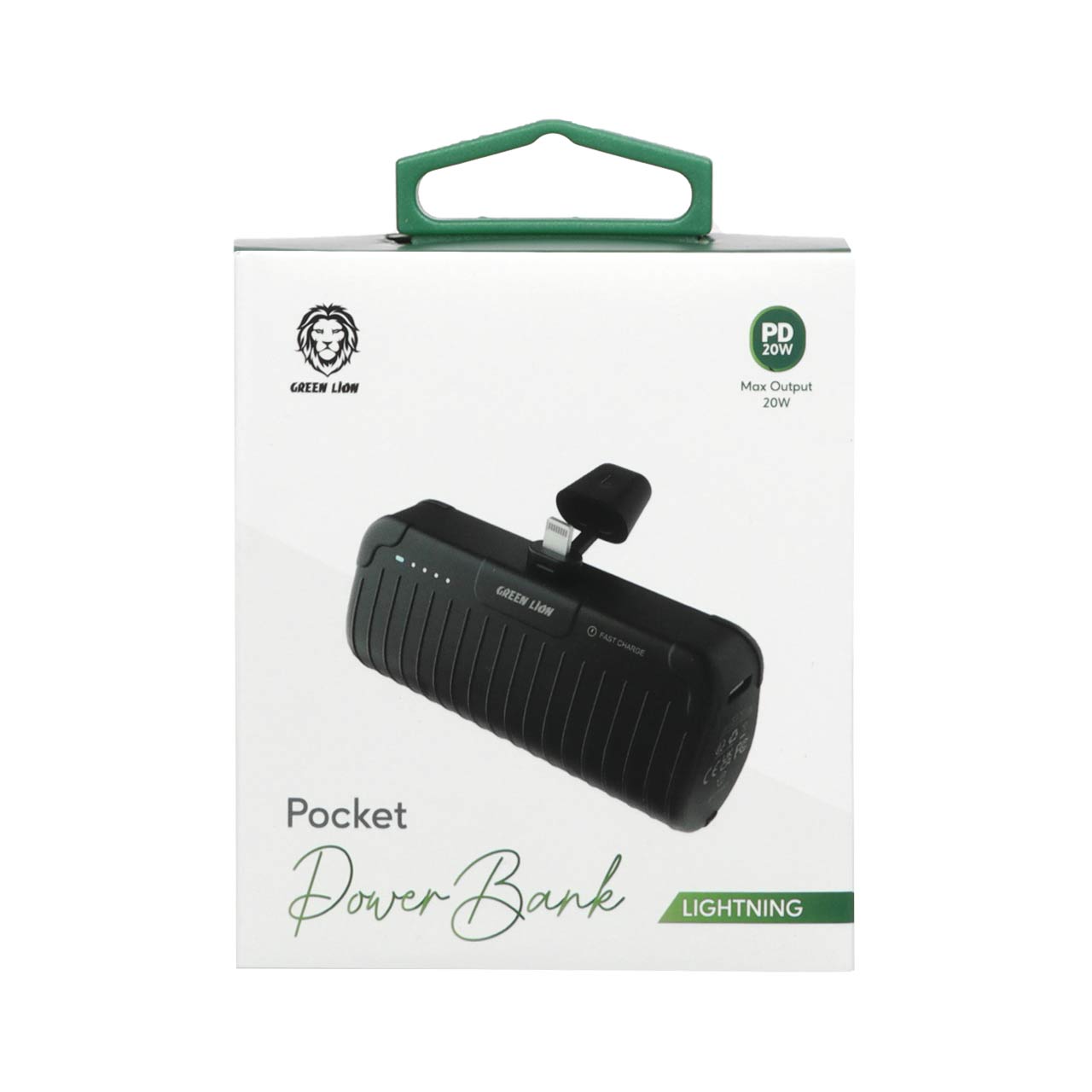 پاور بانک (فست شارژ وPD) گرین لاین 5000 میلی آمپر مدل GNPPB5KLTGBK 20W ...