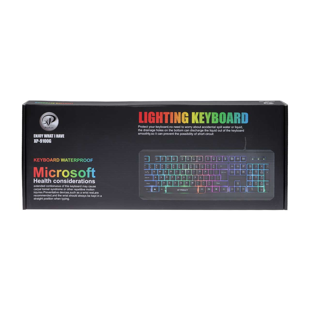 کیبورد باسیم XP Product مدل XP-9100G - مشکی - فروشگاه - پنل فروشگاهی eways
