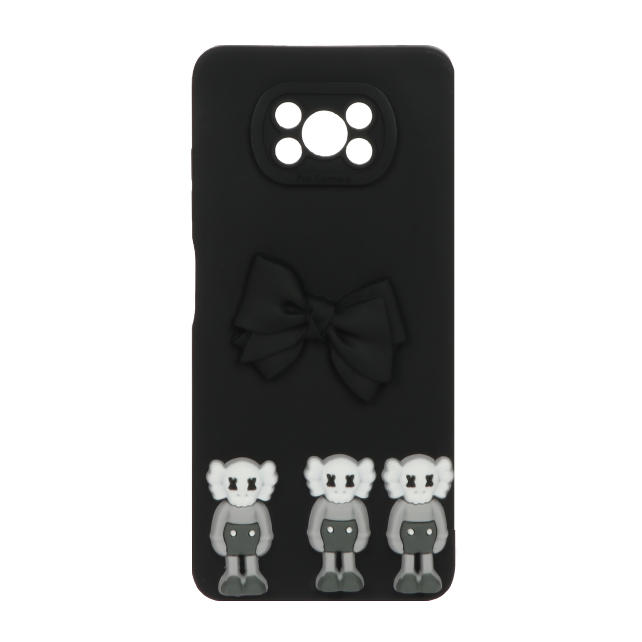 Yoedge Natale Cover con Cordino per Xiaomi Poco X3/X3 Pro/X3 NFC 6,67, Bianca Custodia con Collana Soft Morbido Silicone TPU Bumper Antiurto Christmas Cartoon Pattern Case con Laccio per Collo,2 Alce